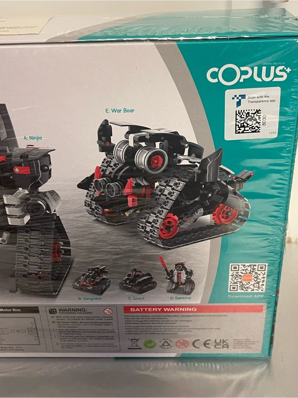 5 in 1 STEM Robot Building Kit App & Remote Control Samurai/Ninja Go Blocks NEW